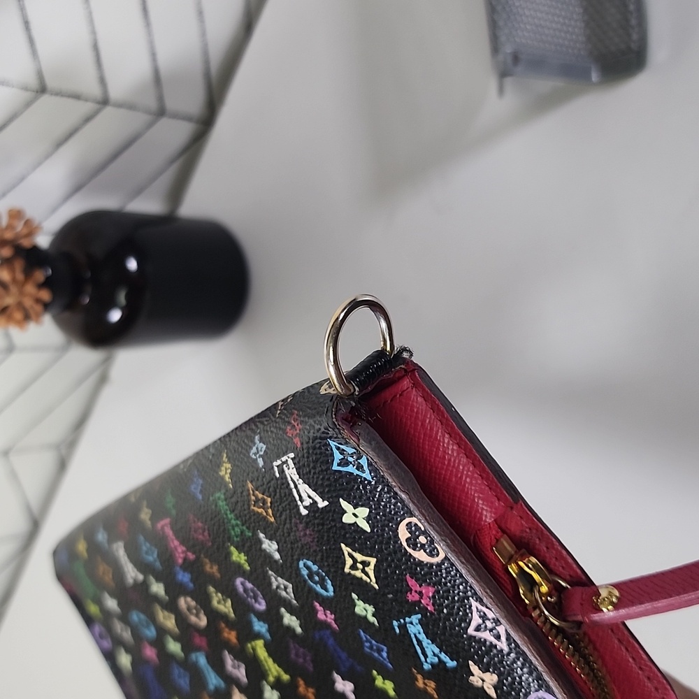 Louis Vuitton Portefeuille Insolite Wallet - Black Multicolor Monogram - Picture 5 of 11